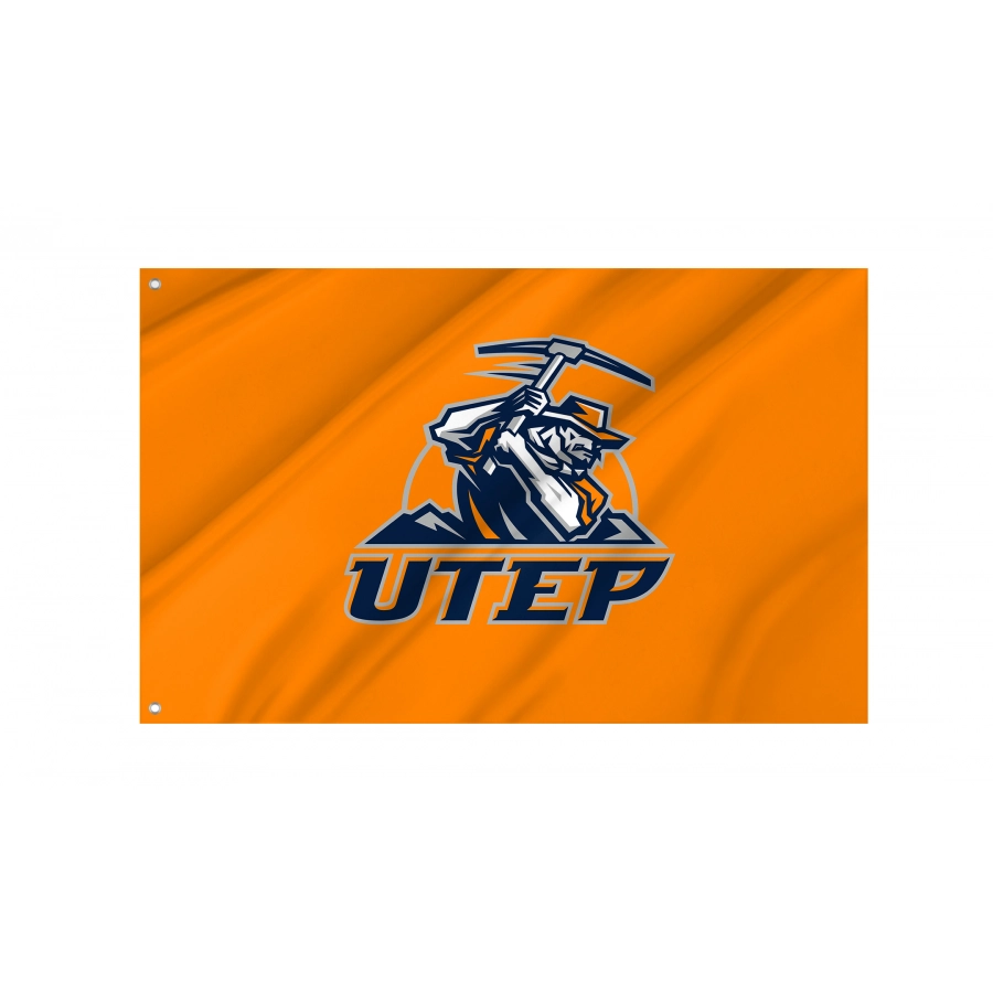 Flag of UTEP Miners, Unique Design Print, Flags for Indoor & Outdoor Use