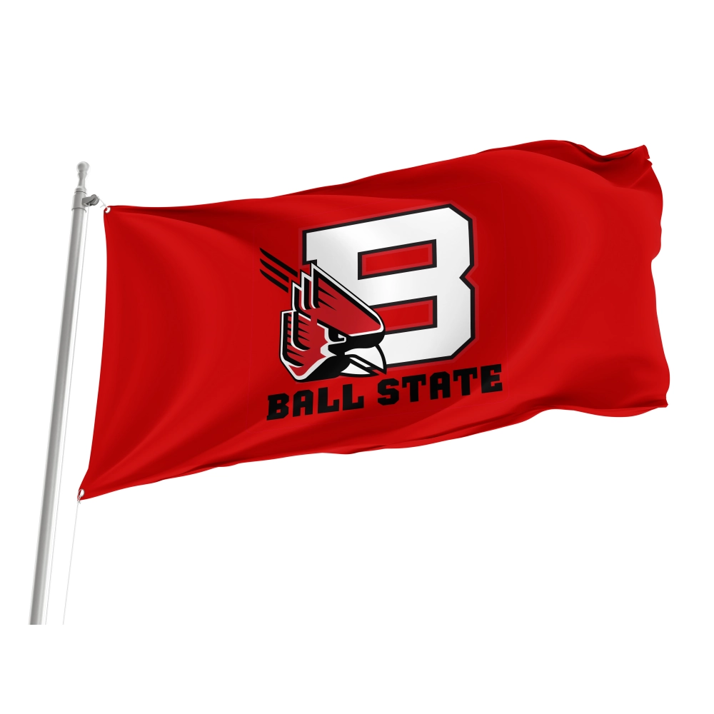 Ball State Cardinals Flag for Indoor & Outdoor Use Ball State Cardinals Flag for Indoor & Outdoor Use