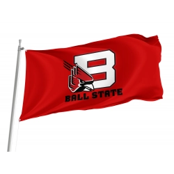 Ball State Cardinals Flag for Indoor & Outdoor Use