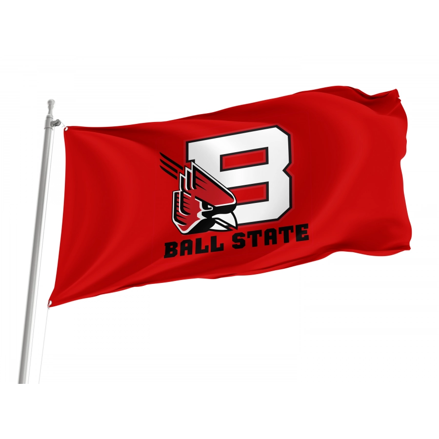 Flag of Ball State Cardinals, Unique Design Print, Flags for Indoor & Outdoor Use