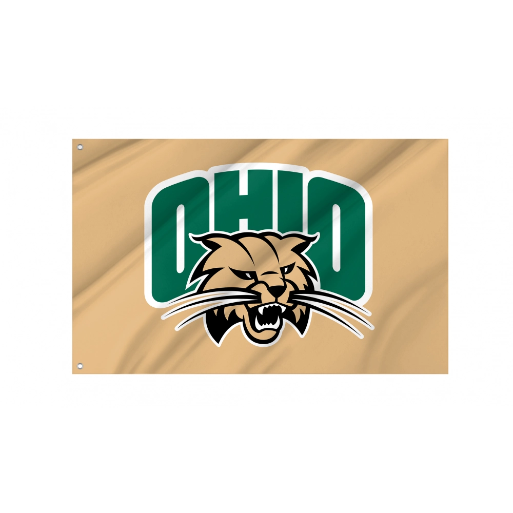 Ohio Bobcats Flag for Indoor & Outdoor Use