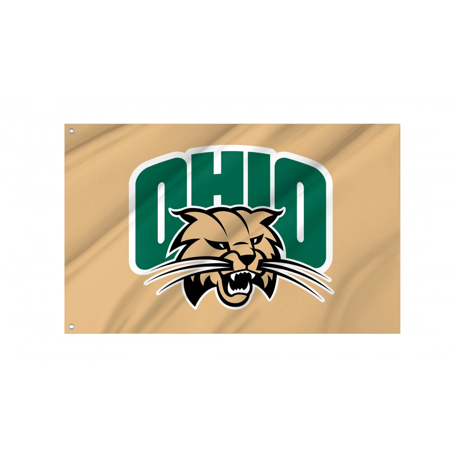 Flag of Ohio Bobcats, Unique Design Print, Flags for Indoor & Outdoor Use