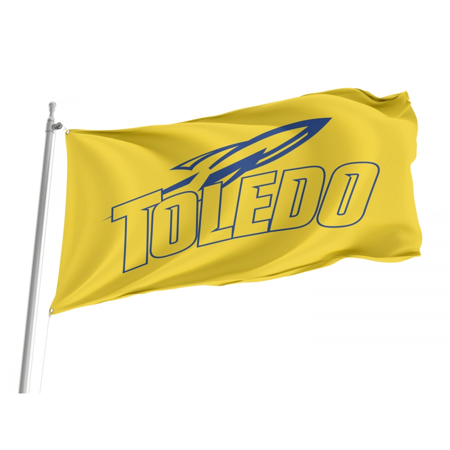 Flag of Toledo Rockets, Unique Design Print, Flags for Indoor & Outdoor Use