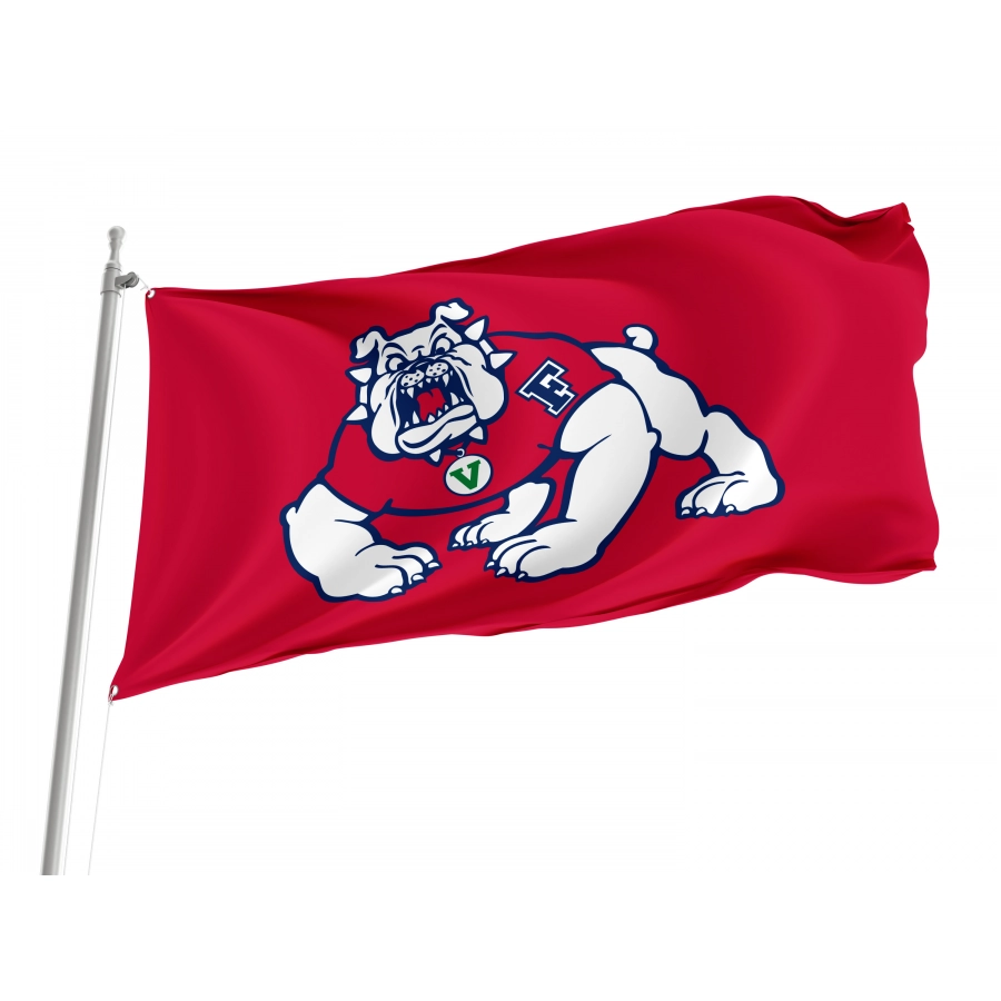 Flag of Fresno State Bulldogs, Unique Design Print, Flags for Indoor & Outdoor Use