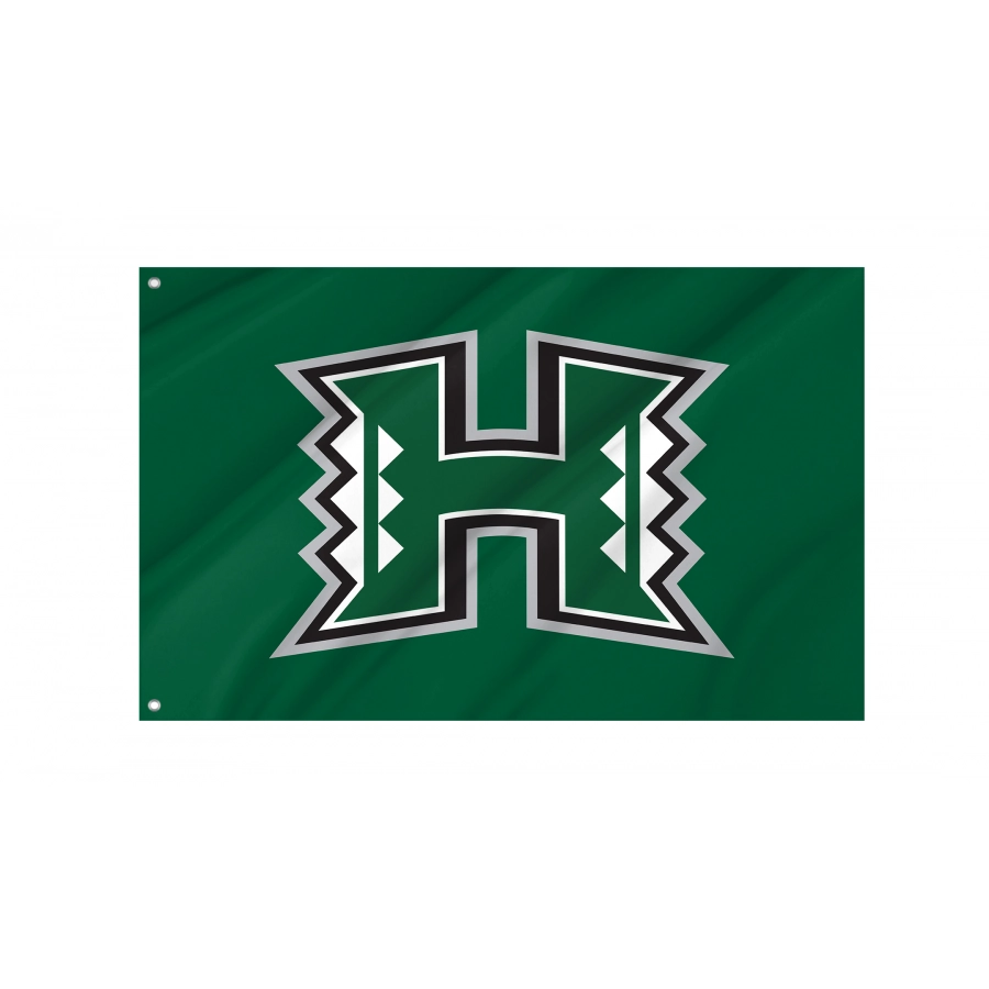Flag of Hawai'i Rainbow Warriors, Unique Design Print, Flags for Indoor & Outdoor Use