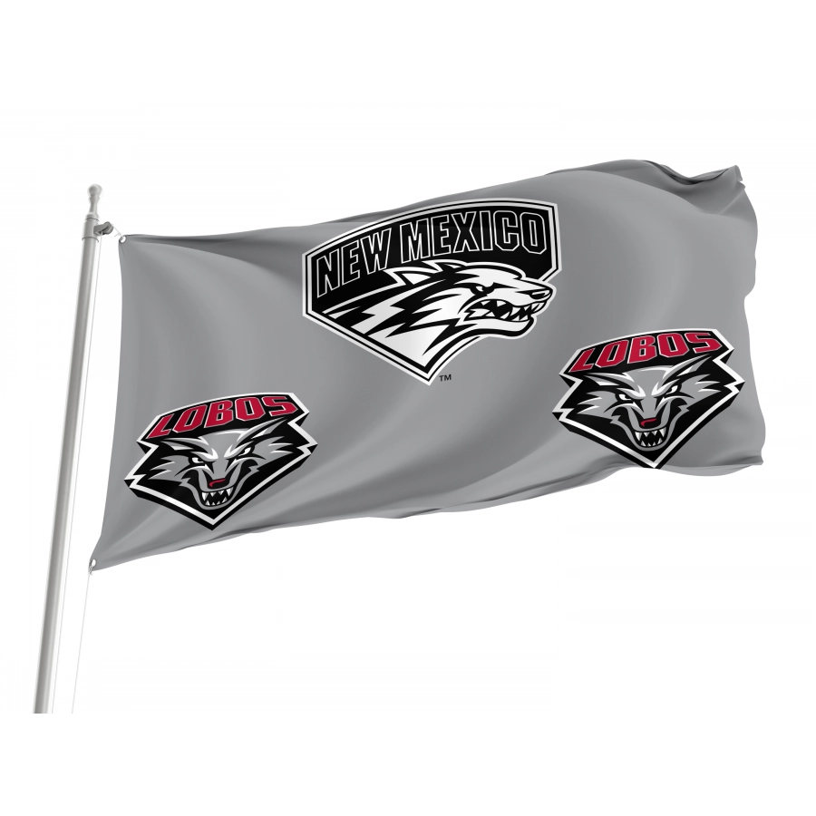 Flag of New Mexico Lobos, Unique Design Print, Flags for Indoor & Outdoor Use