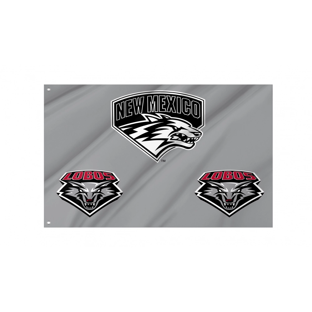 New Mexico Lobos Flag for Indoor & Outdoor Use New Mexico Lobos Flag for Indoor & Outdoor Use