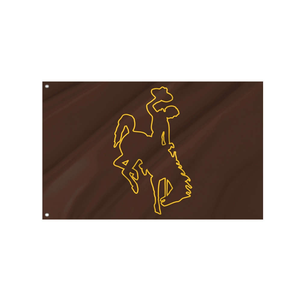Wyoming Cowboys Flag for Indoor & Outdoor Use