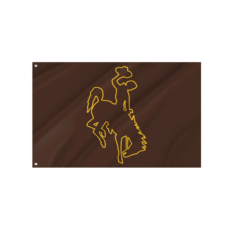 Flag of Wyoming Cowboys, Unique Design Print, Flags for Indoor & Outdoor Use