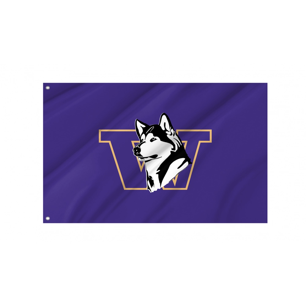 Washington Huskies Flag for Indoor & Outdoor Use