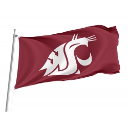 Washington State Cougars Flag for Indoor & Outdoor Use