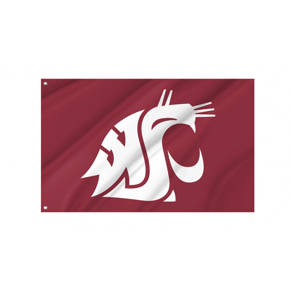 Washington State Cougars Flag for Indoor & Outdoor Use