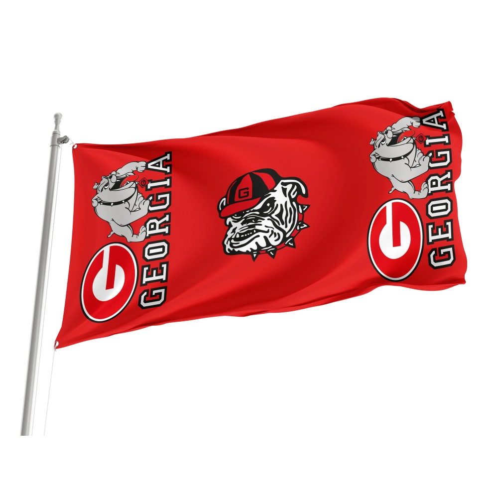 Georgia Bulldogs Flag for Indoor & Outdoor Use Georgia Bulldogs Flag for Indoor & Outdoor Use