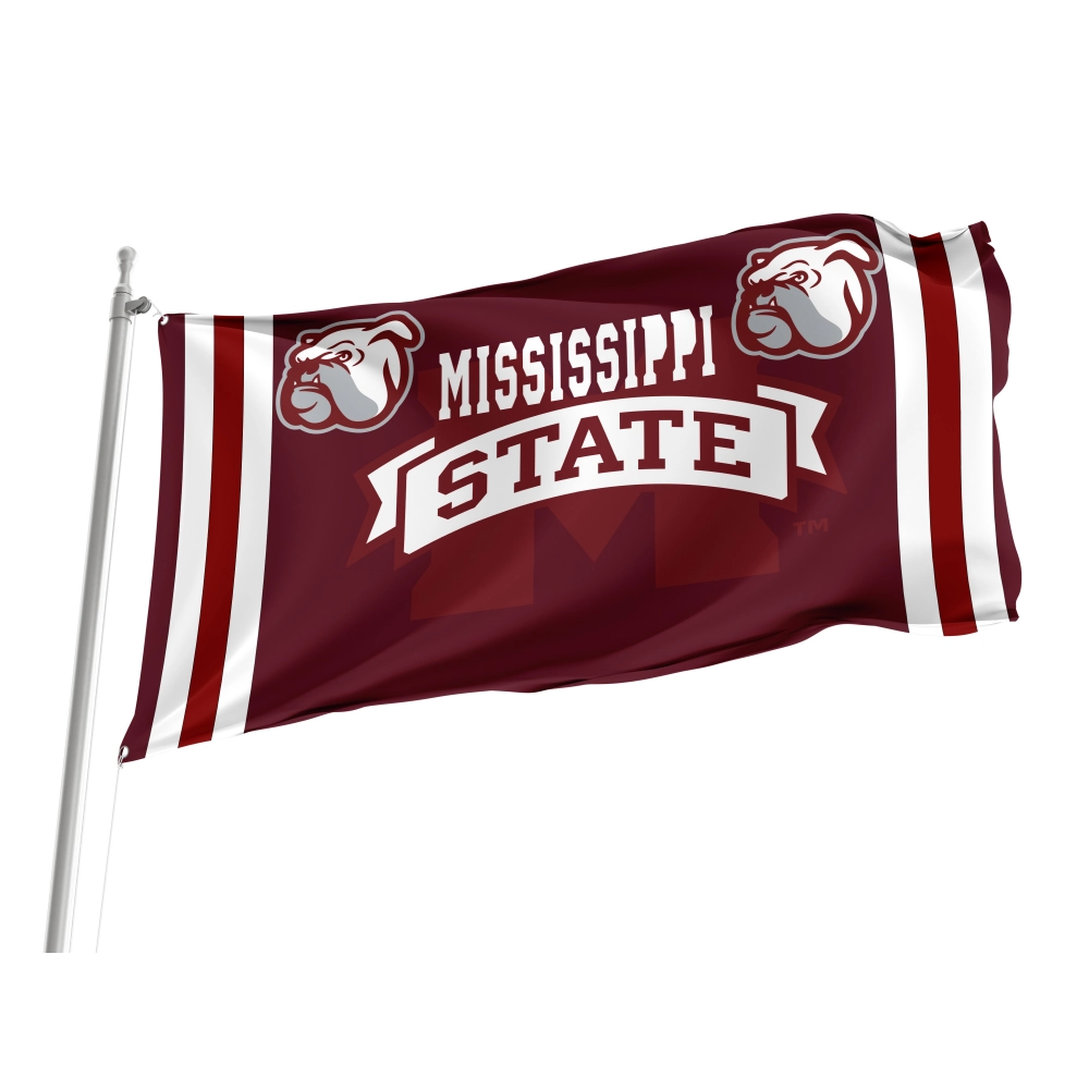 Mississippi State Bulldogs Flag for Indoor & Outdoor Use
