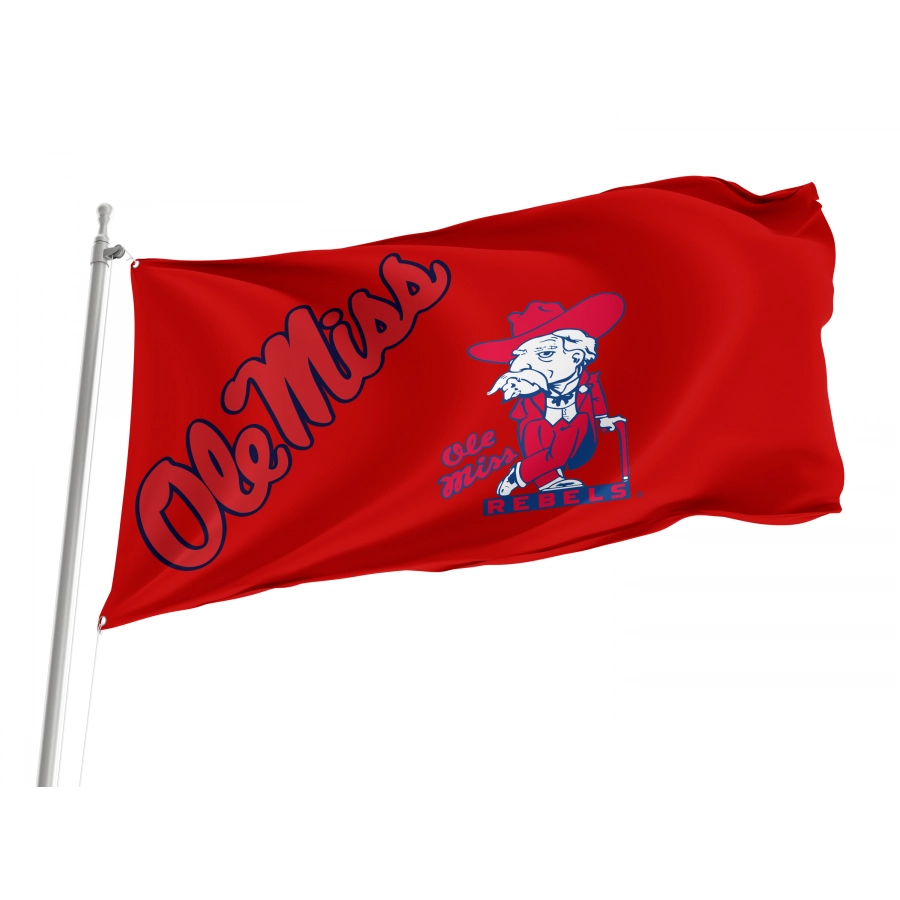 Flag of Ole Miss Rebels, Unique Design Print, Flags for Indoor & Outdoor Use
