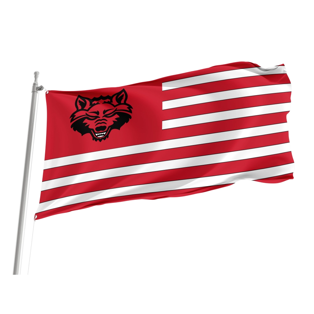 Arkansas State Red Wolves Flag for Indoor & Outdoor Use Arkansas State Red Wolves Flag for Indoor & Outdoor Use