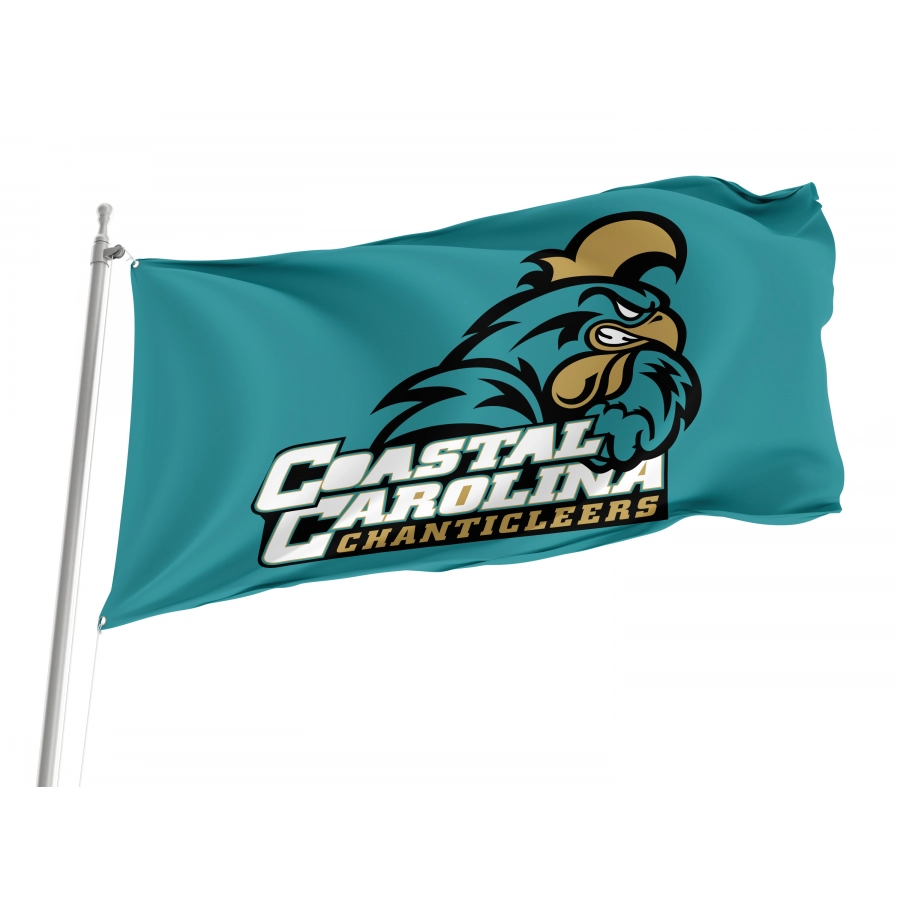 Flag of Coastal Carolina Chanticleers, Unique Design Print, Flags for Indoor & Outdoor Use