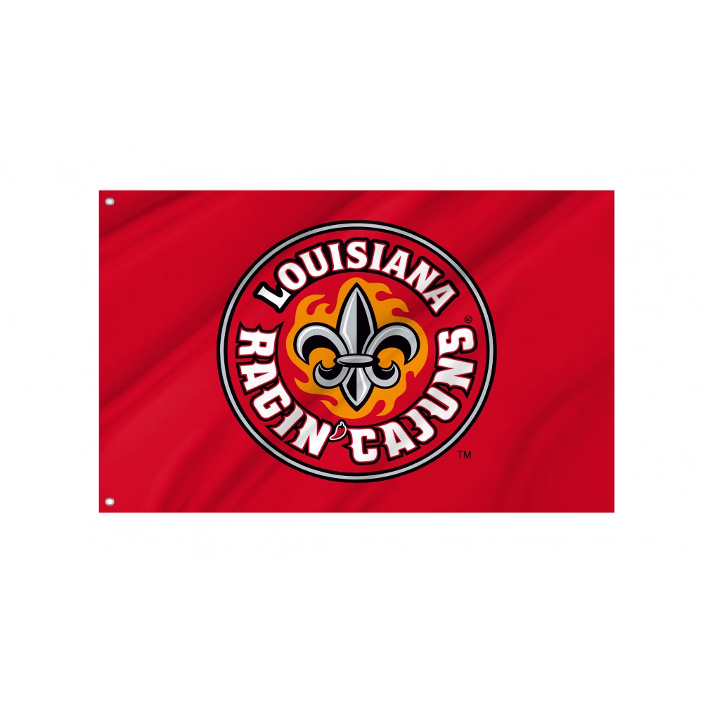 Louisiana Ragin' Cajuns Flag for Indoor & Outdoor Use Louisiana Ragin' Cajuns Flag for Indoor & Outdoor Use