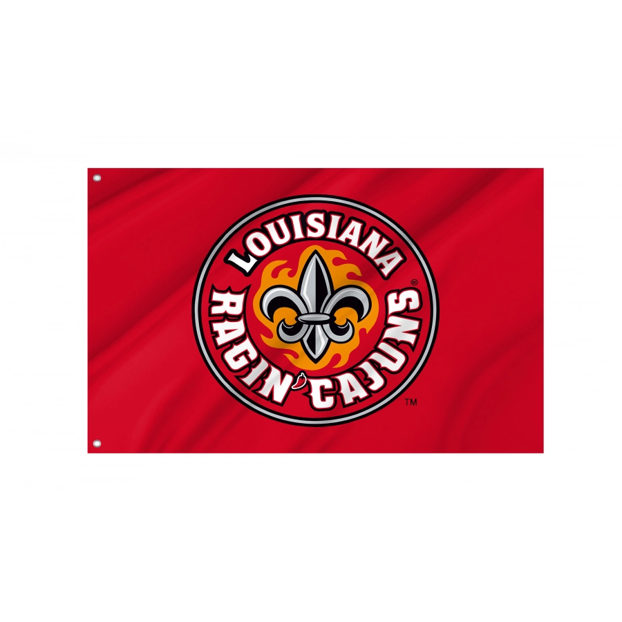 Flag of Louisiana Ragin' Cajuns, Unique Design Print, Flags for Indoor & Outdoor Use
