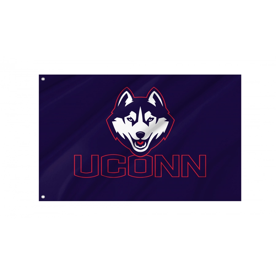 Flag of UConn Huskies, Unique Design Print, Flags for Indoor & Outdoor Use
