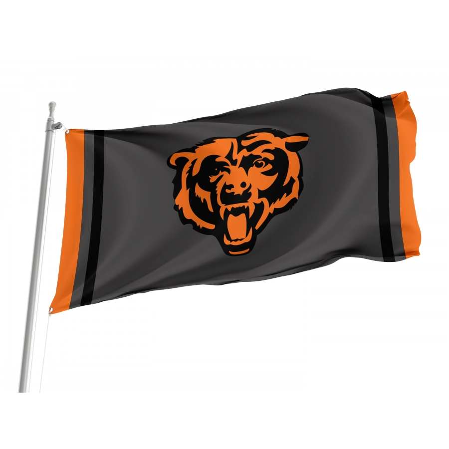 Chicago Bears Blackout Sideline Flag, CHBS