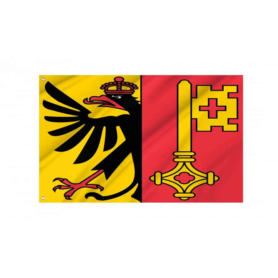 Flag Canton of Geneva, Switzerland, Patriotic Flags, Unique Design Print, Flags for Indoor & Outdoor Use