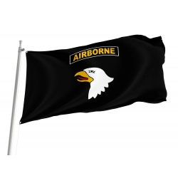 101st Airborne Division Black Flag for Indoor & Outdoor Use