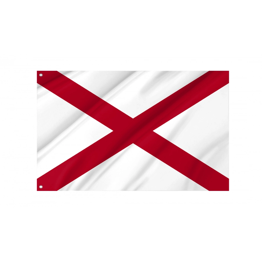 Flag of Alabama State, Patriotic Flags, Unique Design Print, Flags for Indoor & Outdoor Use