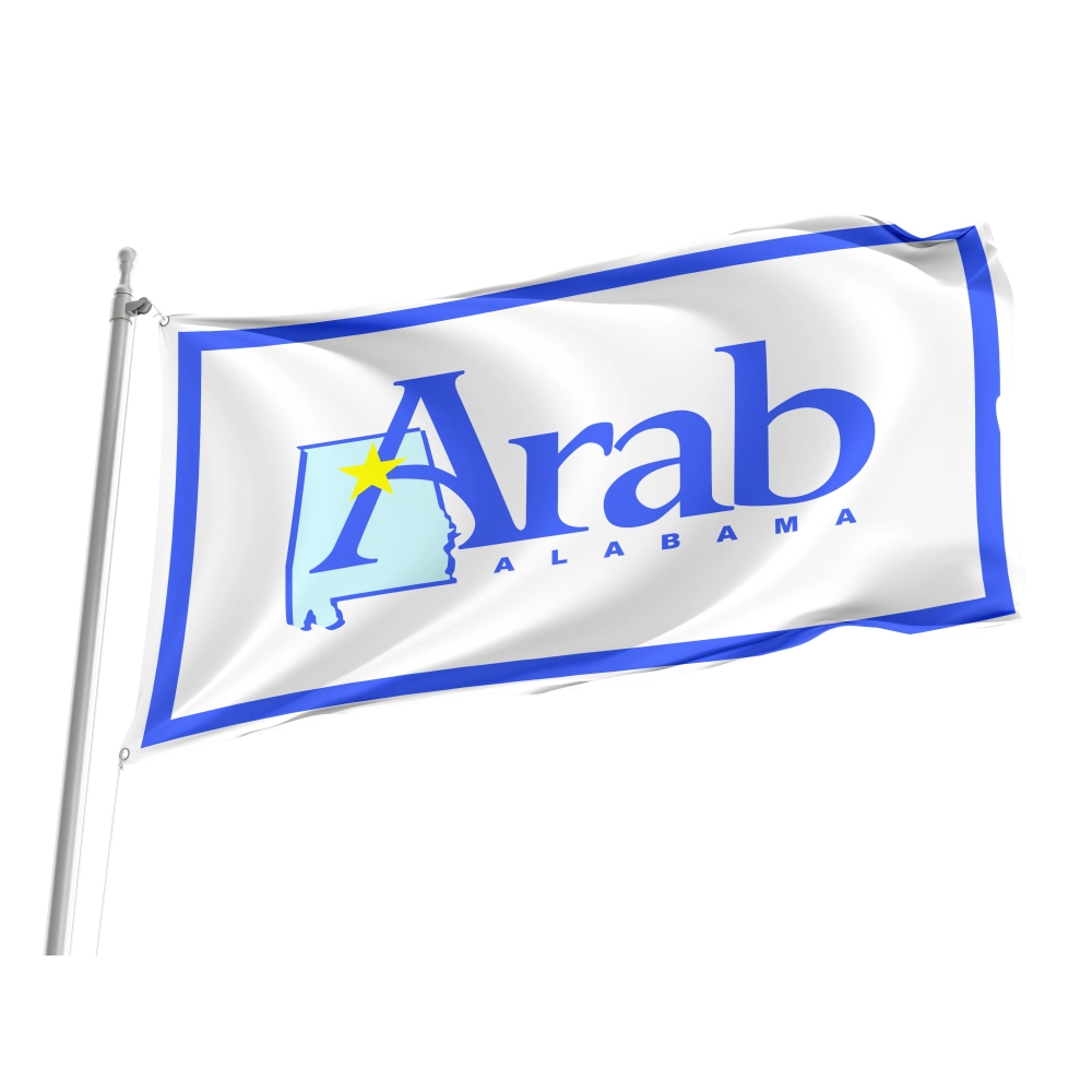 Arab, Alabama Flag for Indoor & Outdoor Use Arab, Alabama Flag for Indoor & Outdoor Use
