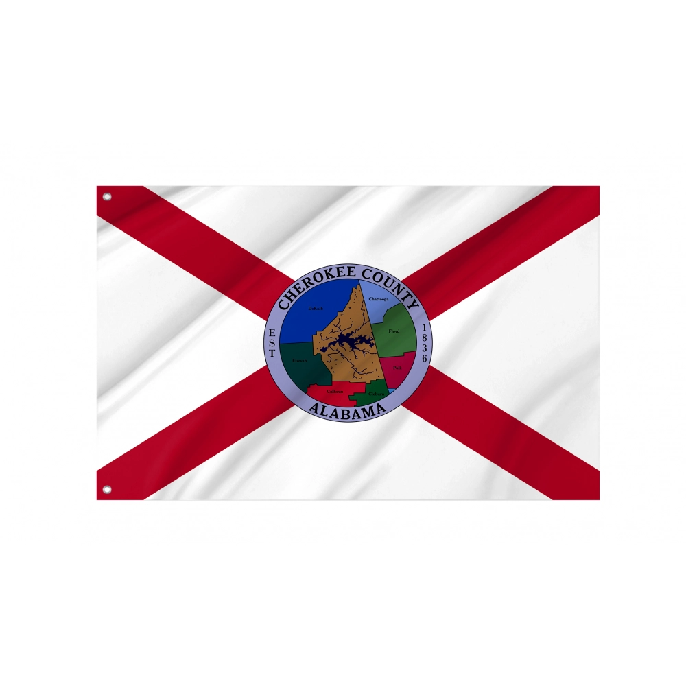 Cherokee County Flag for Indoor & Outdoor Use Cherokee County Flag for Indoor & Outdoor Use