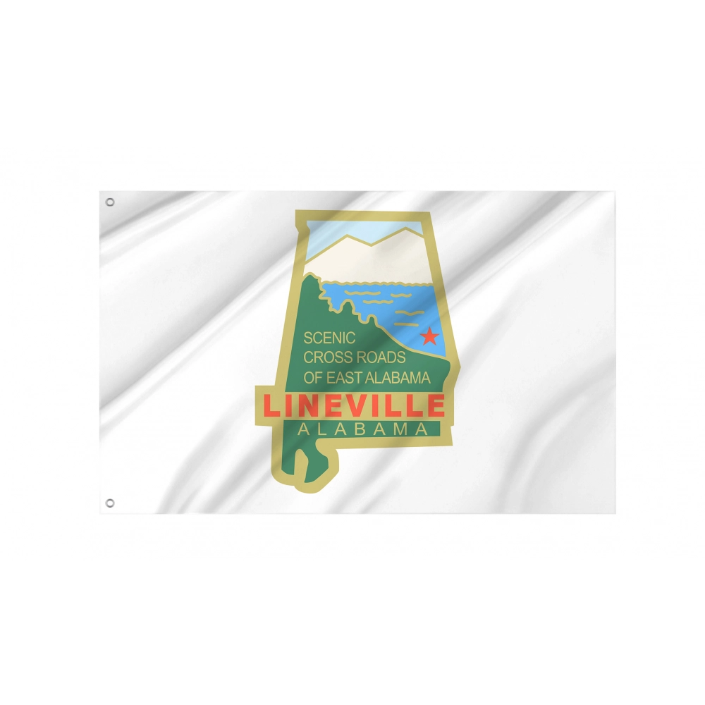 Lineville Flag for Indoor & Outdoor Use