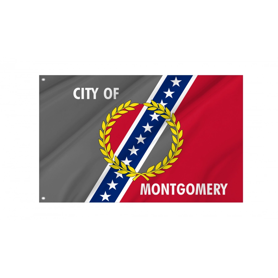 Flag of Montgomery, Alabama, Patriotic Flags, Unique Design Print, Flags for Indoor & Outdoor Use