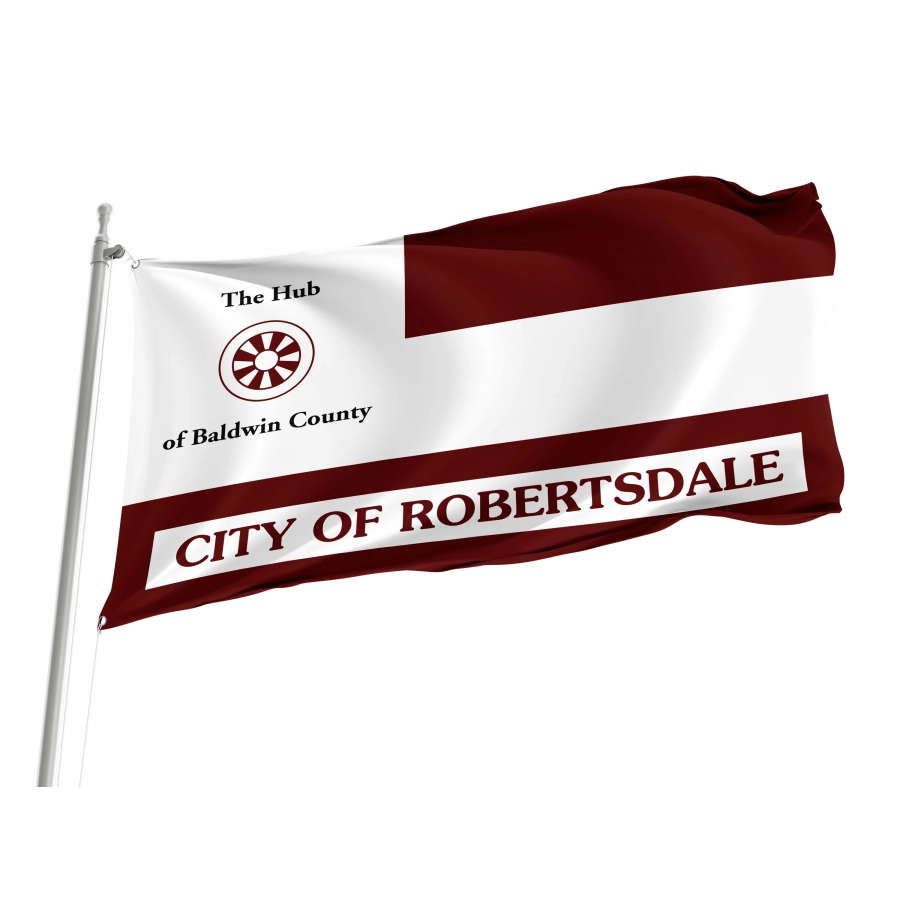 City of Robertsdale Flag for Indoor & Outdoor Use, ALABAMA15