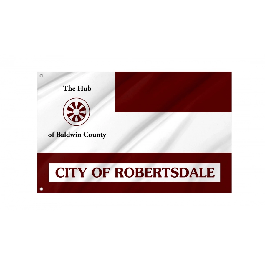 City of Robertsdale Flag for Indoor & Outdoor Use, ALABAMA15