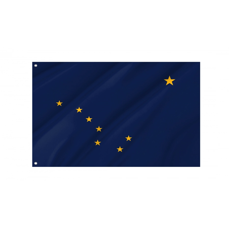 Flag of Alaska State, Patriotic Flags, Unique Design Print, Flags for Indoor & Outdoor Use