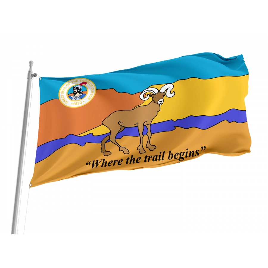 Flag of Clifton, Arizona, Patriotic Flags, Unique Design Print, Flags for Indoor & Outdoor Use