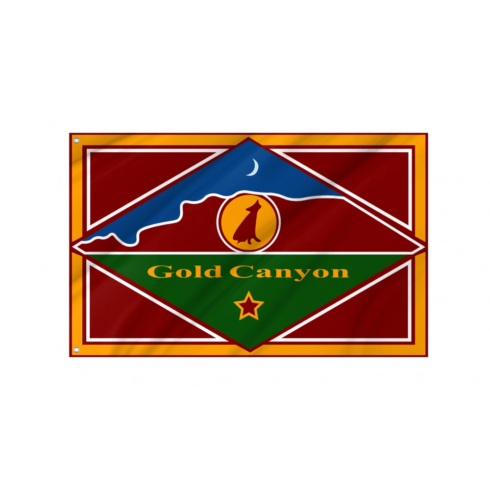 Gold Canyon Flag for Indoor & Outdoor Use
