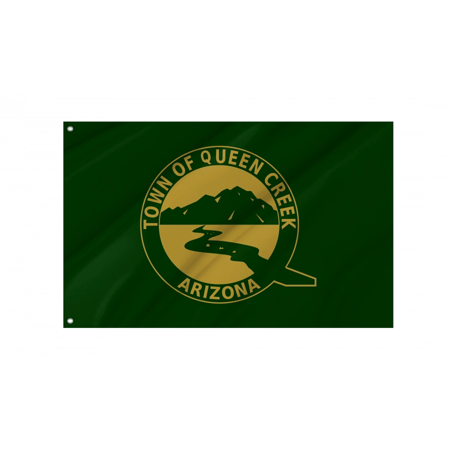 Flag of Queen Creek, Arizona, Patriotic Flags, Unique Design Print, Flags for Indoor & Outdoor Use