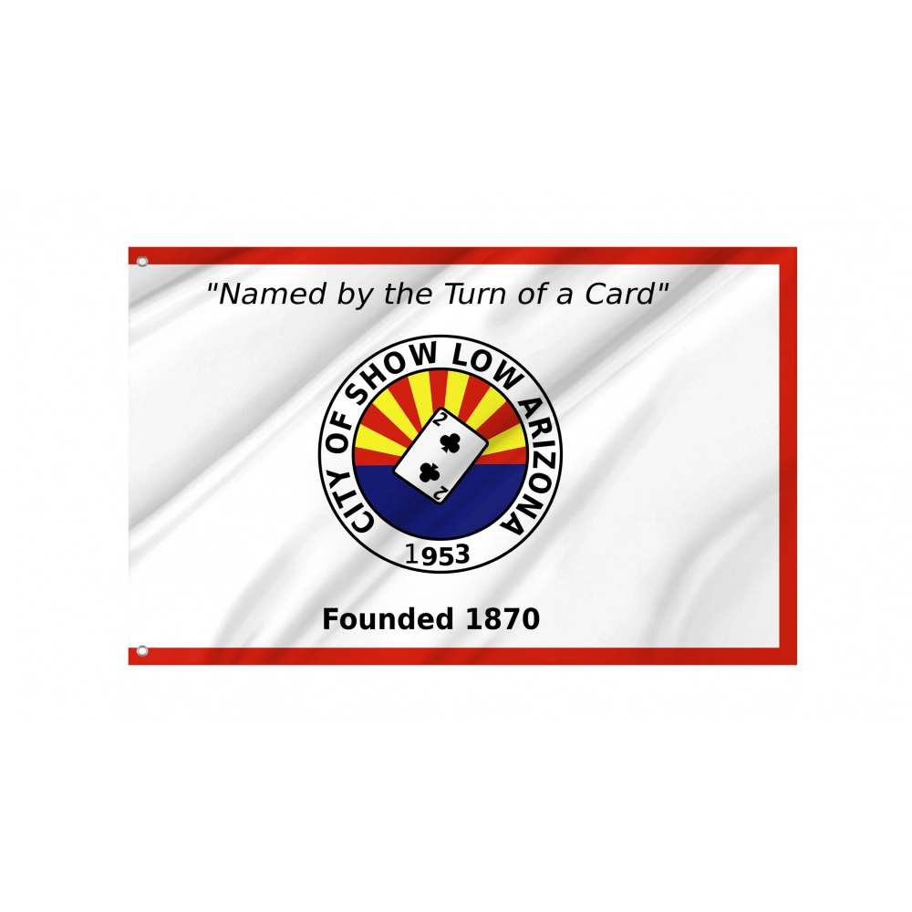 Show Low Flag for Indoor & Outdoor Use