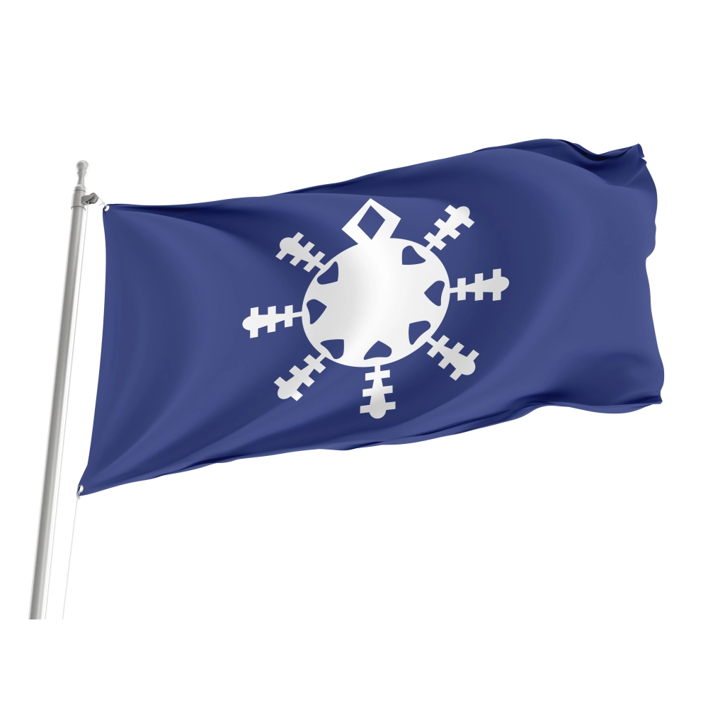 Snowflake Flag for Indoor & Outdoor Use
