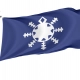 Snowflake Flag for Indoor & Outdoor Use - Imagine 1