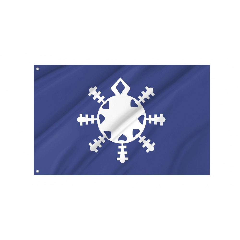 Snowflake Flag for Indoor & Outdoor Use