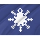 Snowflake Flag for Indoor & Outdoor Use - Imagine 2