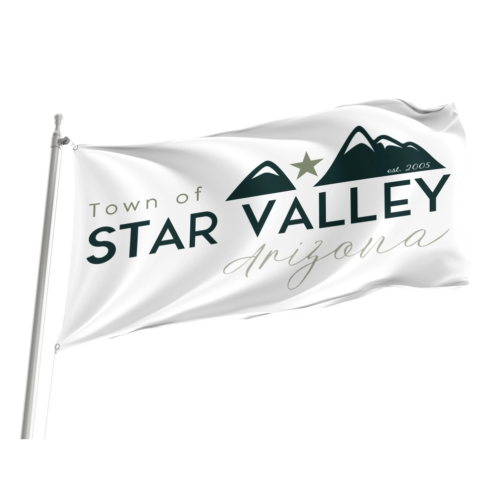 Star Valley Town Flag for Indoor & Outdoor Use