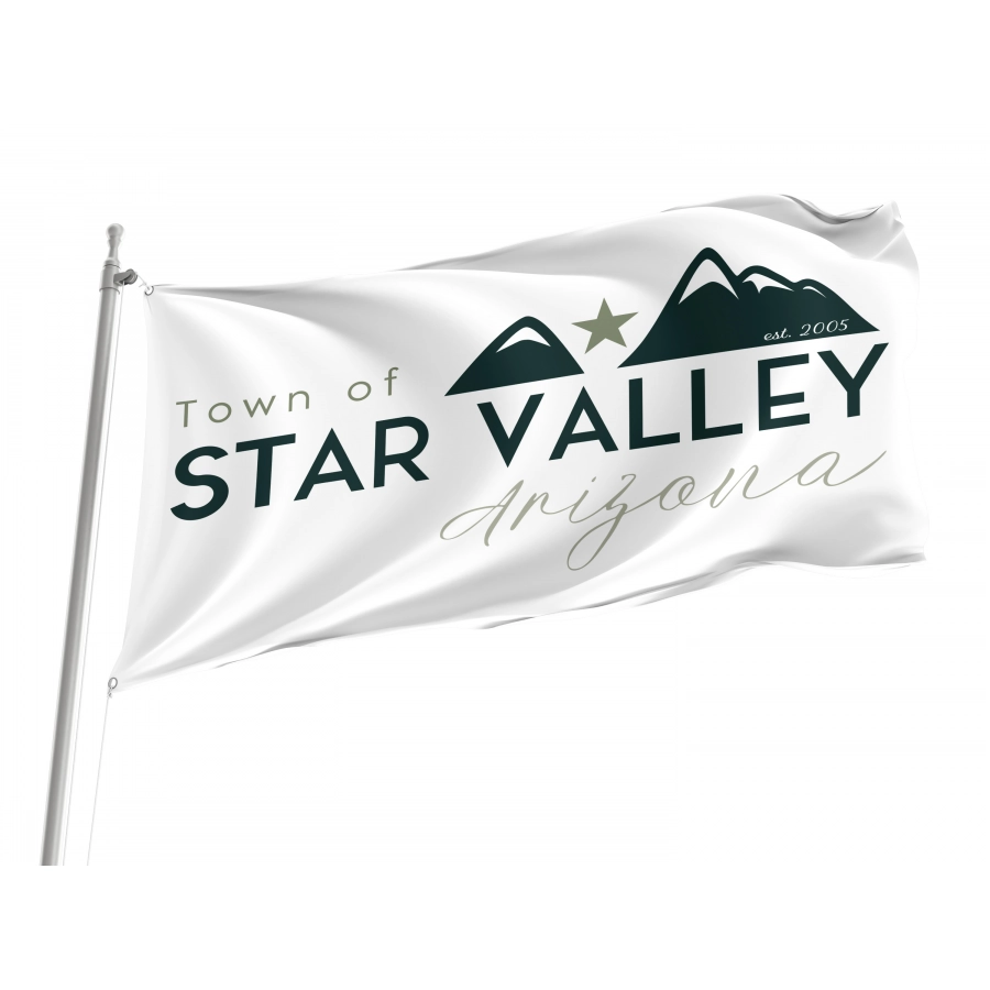 Flag of Star Valley, Arizona Town, Patriotic Flags, Unique Design Print, Flags for Indoor & Outdoor Use