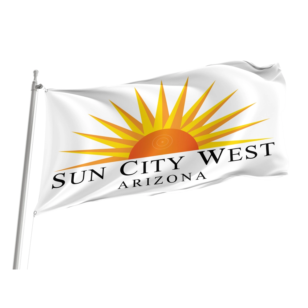 Sun City West Flag for Indoor & Outdoor Use