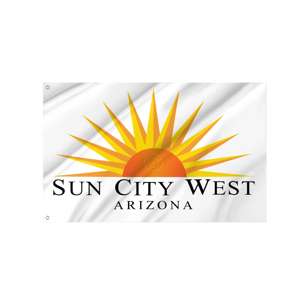 Sun City West Flag for Indoor & Outdoor Use