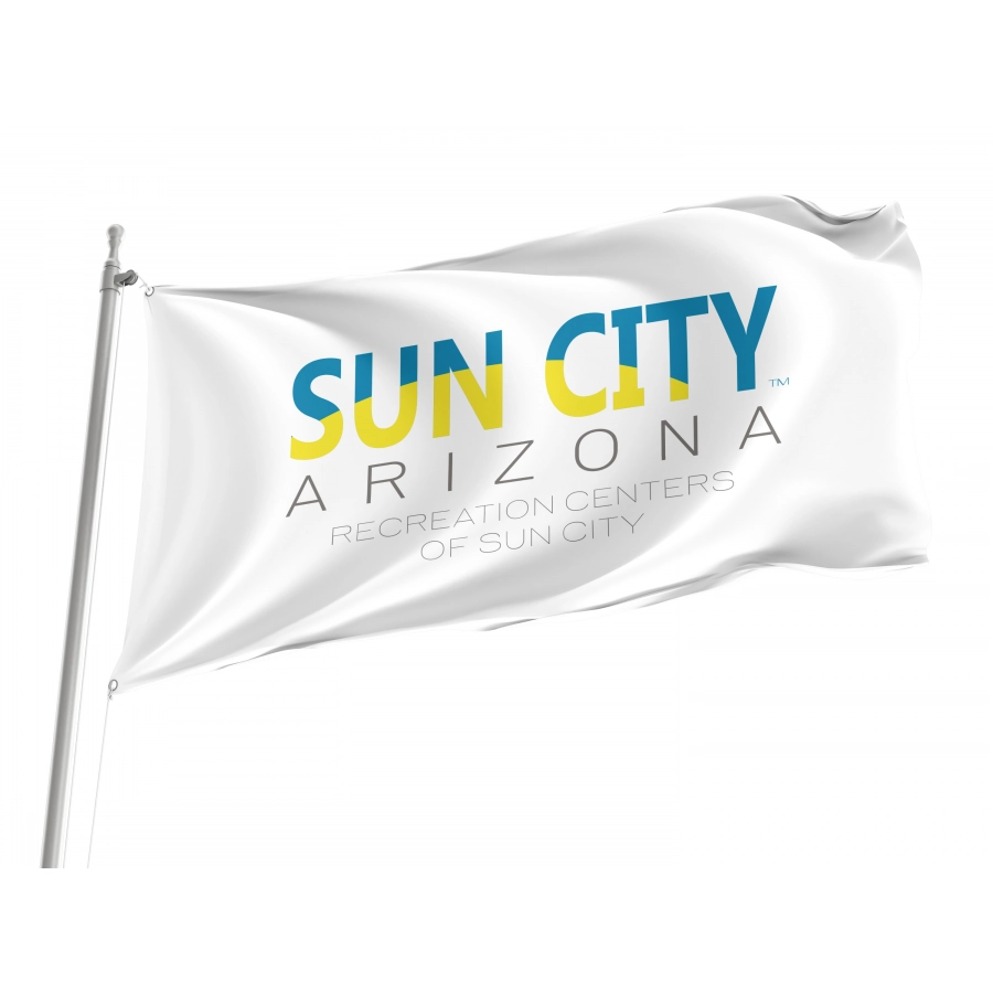 Flag of Sun City, Arizona, Patriotic Flags, Unique Design Print, Flags for Indoor & Outdoor Use