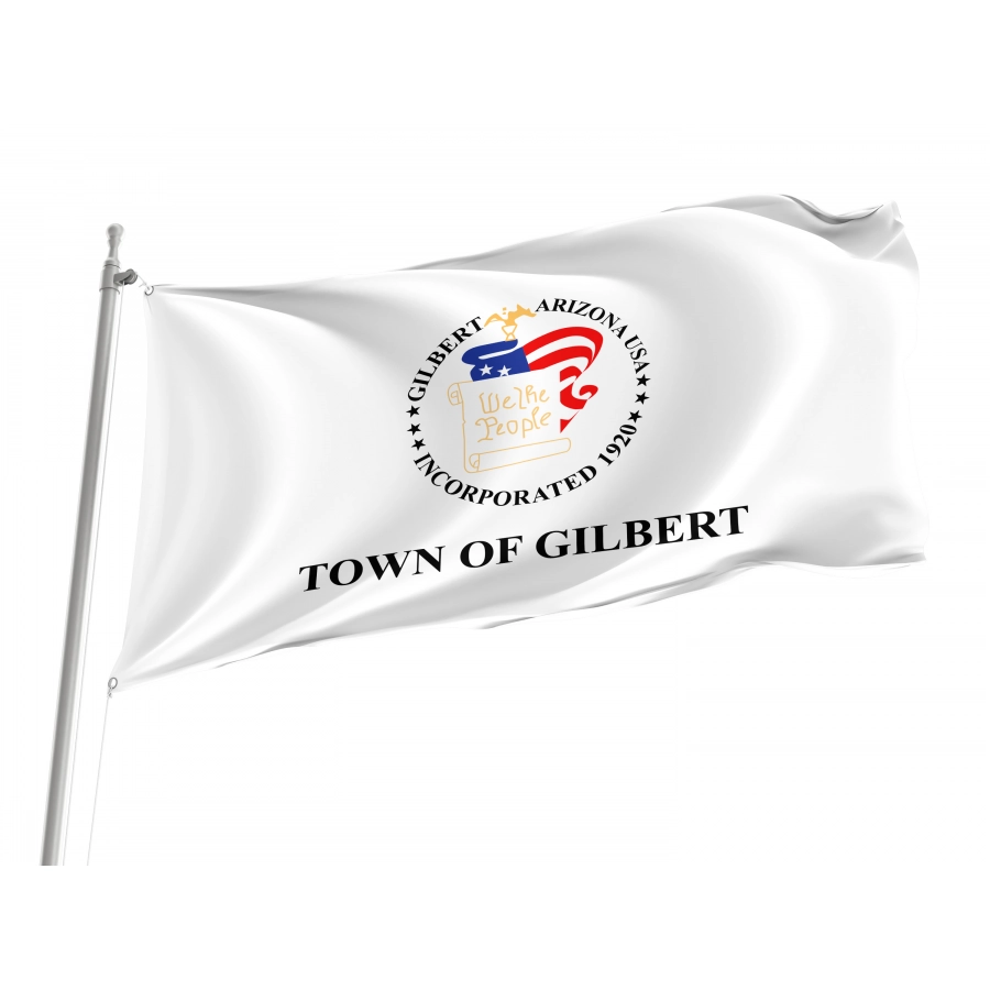 Flag of Town Gilbert, Arizona, Patriotic Flags, Unique Design Print, Flags for Indoor & Outdoor Use