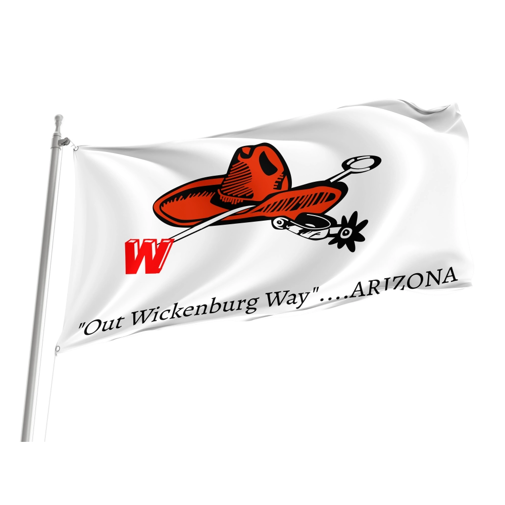 Wickenburg 2022, Arizona Flag for Indoor & Outdoor Use